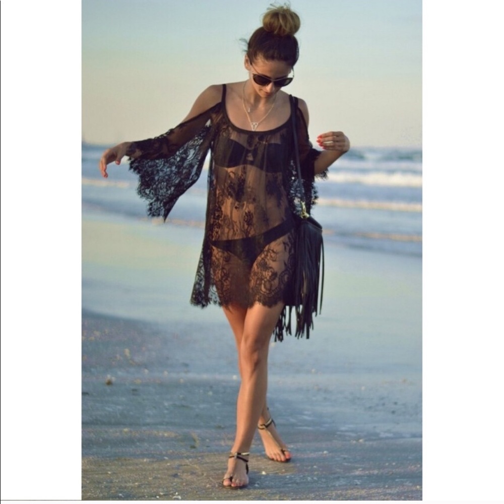 FASHIONABLE SWIM COVERUP🖤 - Picture 4 of 6